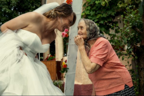 Bride and grandmother